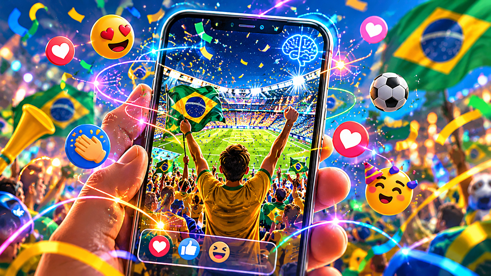 Trend da arquibancada: como aparecer na Copa do Mundo 2026 usando IA — passo a passo