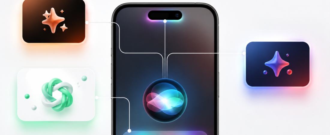 Seu iPhone vai deixar você escolher entre Claude, Gemini e ChatGPT — e a Siri nunca mais vai ser a mesma