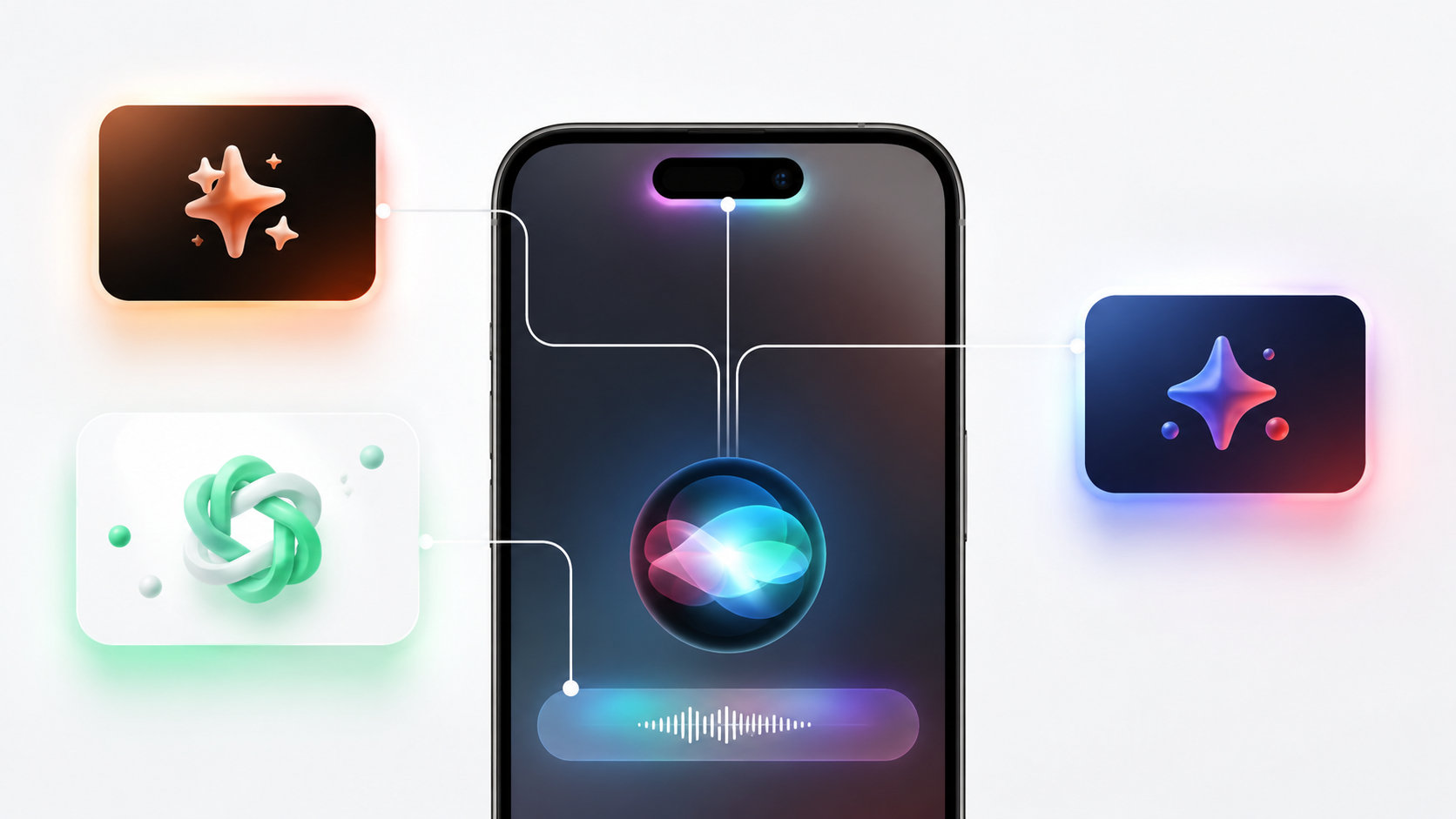 Seu iPhone vai deixar você escolher entre Claude, Gemini e ChatGPT — e a Siri nunca mais vai ser a mesma
