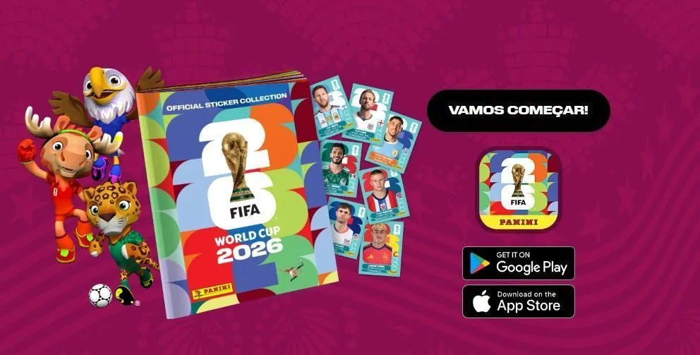 Álbum digital da Copa 2026 chegou — e é grátis: saiba como colecionar figurinhas pelo celular